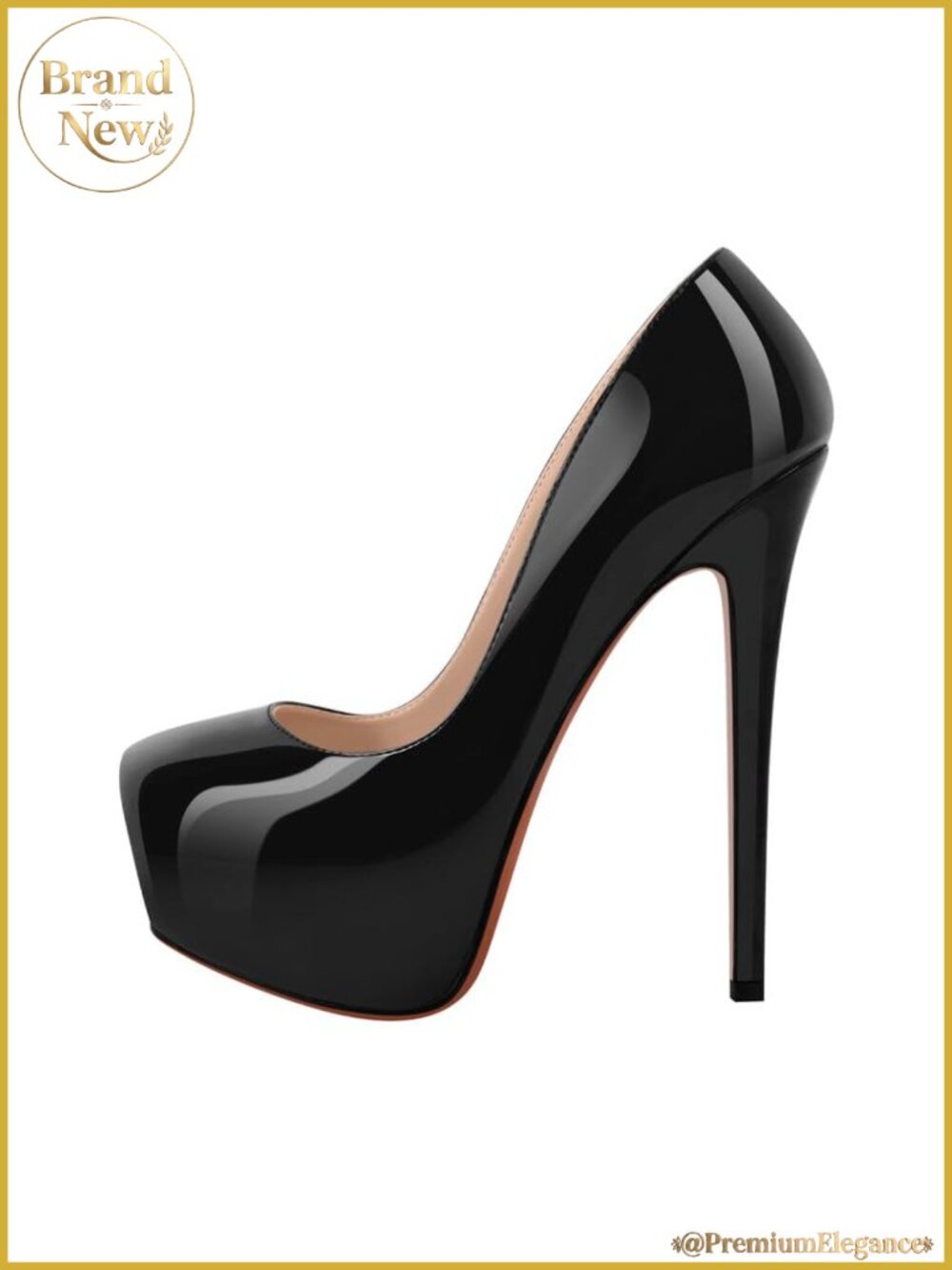 Women's Double Platform Stiletto High Heel Pumps Vegan-Friendly 6.3 Inch Heel